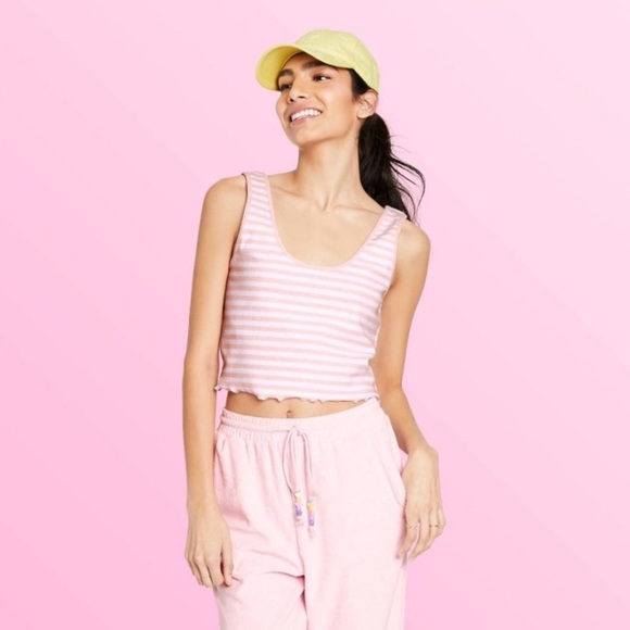 Stoney Clover Lane Tops - Stoney Clover x Target Pink Crop Tank Top